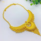 Indian Jewelry Set For Women 24K Gold Color Dubai African Nigeria Bridal Necklace Earrings Wedding Party Jewellery Gifts