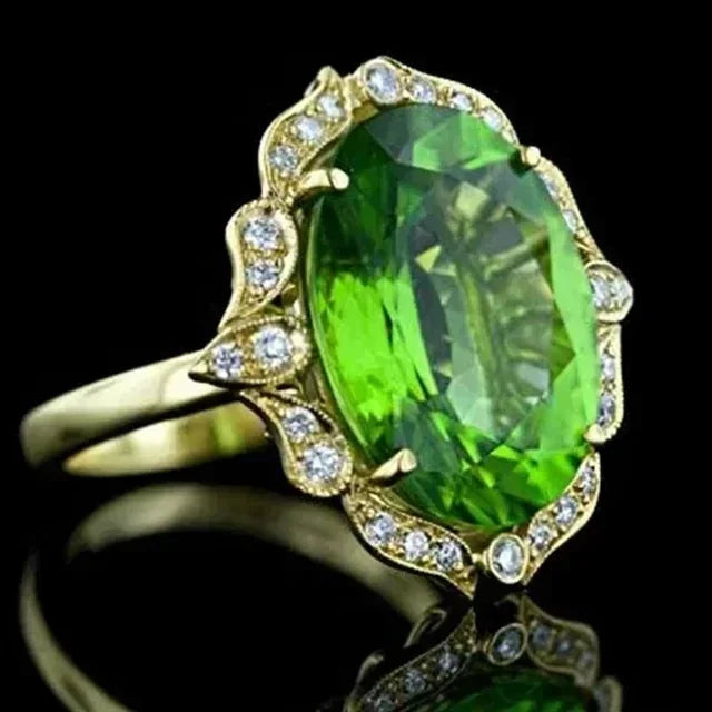 Gorgeous Sparkling Crystal Zircon Design Ring for Women, Exquisite and High-end Accessories  Women's Temperament Jewelry