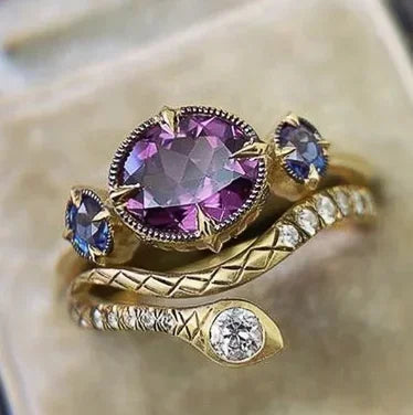 Gorgeous Sparkling Crystal Zircon Design Ring for Women, Exquisite and High-end Accessories  Women's Temperament Jewelry