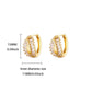 Zircon Geometric Snake Earrings for Women Multi Layered Gold Color Small Hoop Earrings Fashion Ear Piercing Wedding Jewelry
