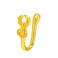 Zenat Vintage Gold Dragon Butterfly Faux Nose Ring Jewelry