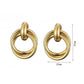925 Silver Needle Korean Fashion Leaf Flower Earrings For Women Metal Earings Jewelry 2025 Trending Women's Gold Color Earrings