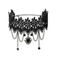 Neo-Gothic Punk Black Sexy Lace Chokers Necklace For Women Fashion Retro Clavicle Chain Halloween Collar Choker Steampunk Gifts