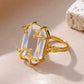 Delicate Colorful Zircon Rings for Women New In Gold Color Wedding Ring Aesthetic Fashion Jewelry Gift anillos mujer