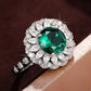 Gorgeous Sparkling Crystal Zircon Design Ring for Women, Exquisite and High-end Accessories  Women's Temperament Jewelry