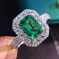 Gorgeous Sparkling Crystal Zircon Design Ring for Women, Exquisite and High-end Accessories  Women's Temperament Jewelry