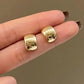925 Silver Needle Korean Fashion Leaf Flower Earrings For Women Metal Earings Jewelry 2025 Trending Women's Gold Color Earrings