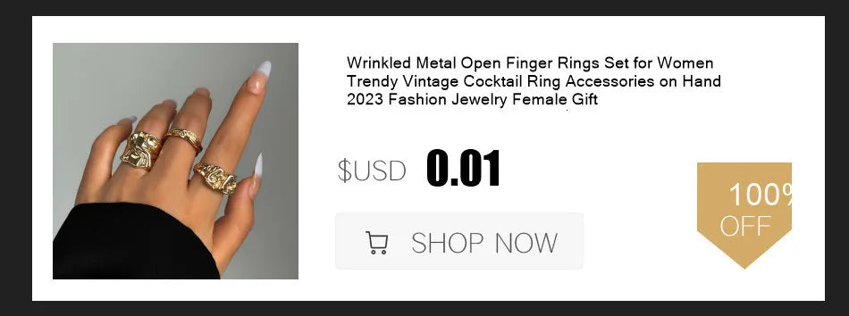 8 Pcs Chunky Open Smooth Surface Rings Set for Women Trendy Gold Color and Silver Color Mixed Finger Rings Accessories Fashion