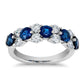 2025 Luxury Prong Setting-Rings For Women With Deep Blue Zircon Stone Anniversary Gift   Wife Micro Paved Middle