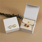 Leather Packaging Bag Set Flip-Top Paper Jewelry Box