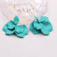 Korean Acrylic Petal Flower Tassel Dangle Earrings For Women Luxury Vintage Fairy Wedding Party Fashion Jewelry Accessories Gift