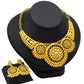 ANIID Luxury Indian Jewelry Sets for Women Party Dubai 24K Gold Color Necklace Set African Wedding Traditional Jewelry Gifts