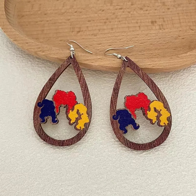 New Brown Color Women Hanging Earrings Beer Bottle Pendants Drop Earrings Square Earrings Fashion Jewelry pendientes mujer