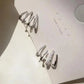 925 Silver Needle Korean Fashion Leaf Flower Earrings For Women Metal Earings Jewelry 2025 Trending Women's Gold Color Earrings