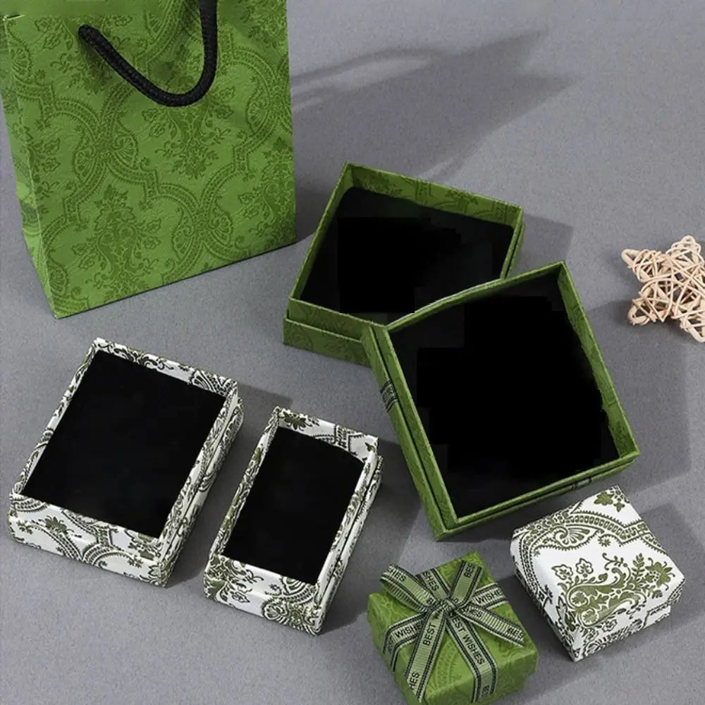 Elegant Bow Gift Box Matcha Green Paper Box