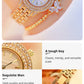 2pcs Fashionable Diamond Studded Real Nail Scale Alloy Set Quartz Bracelet Watch FOR WOMEN'S Watches