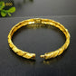 24K Dubai Bangles For Women Ethiopian Africa Fashion Gold Color Saudi Arabia Bride Wedding Bracelet Hand Jewelry Gifts