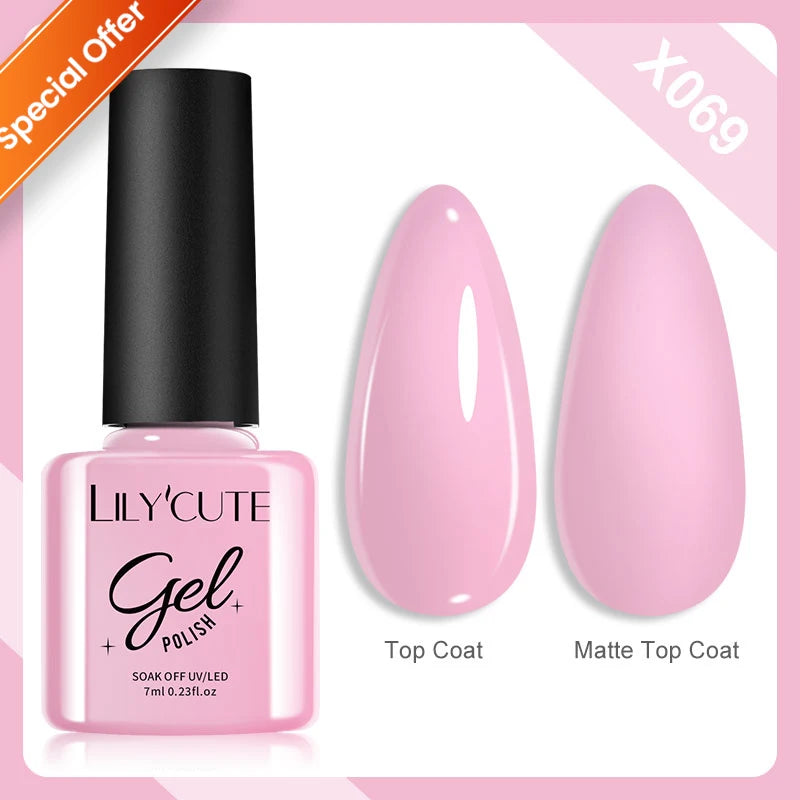 LILYCUTE 7ML Bright Red Sparkling Gel Nail Polish Silver Reflective Gel Colorful Shinning Glitter Manicure Nail Art Gel Varnish