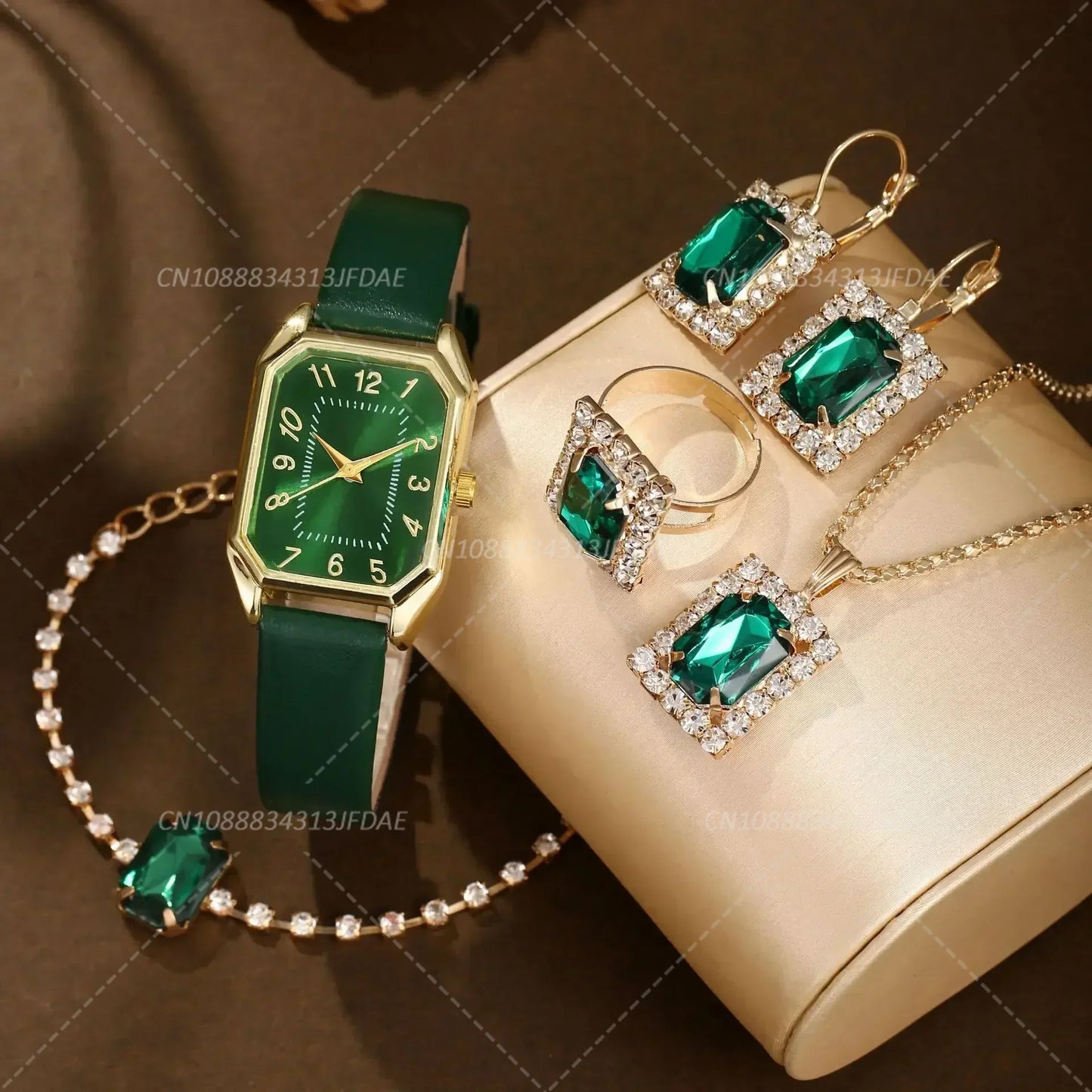 Luxury Fashion Square Women's Watches Brand Ladies Quartz Wristwatch Classic Simple Femme Blue Leather Band