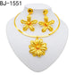 Dubai 24K Golden Plated Jewelry Set African Women's Banquet Wedding Necklace Set