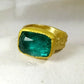 Vintage Victorian Women's Ring Faux Turquoise Creative Carved Finger Ring Shiny Crystal Natural Stone Jewelry Accessories