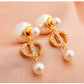 Elegant And Sweet Pearl Earrings Are Suitable For Women To Wear Fashionable Jewelry For Daily Travel, Parties And Banquets