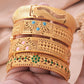 Ethiopian Gold Color Bangles for Women African Jewelry Habesha Middle East Girl Wedding bracelets Gift