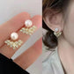 925 Silver Needle Green Flower Earrings For Women Korean Fashion Jewelry 2025 Trending Luxury Zircon Leaf Women's Stud Earrings