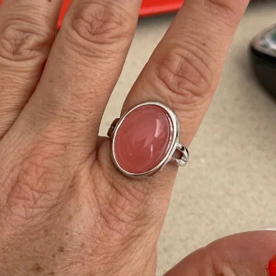 Luxury Fashion Pink Zirconia Engagement/wedding Rings for Women Trendy Sweet and Romantic Anniversary Jewelry Accessories