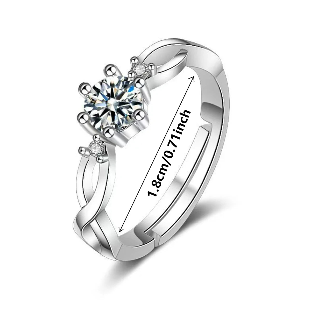 European American Fashion New Vintage Hollow Out Zircon Rings Hip Hop Party Opening Adjustable Ring for Women Gift