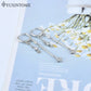 925 Sterling Silver Neddle Multi-pendant micro-embedded Chain Star Pendant Hoop Earrings For Women Fashion Party Jewelry Gifts