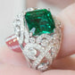 Gorgeous Sparkling Crystal Zircon Design Ring for Women, Exquisite and High-end Accessories  Women's Temperament Jewelry