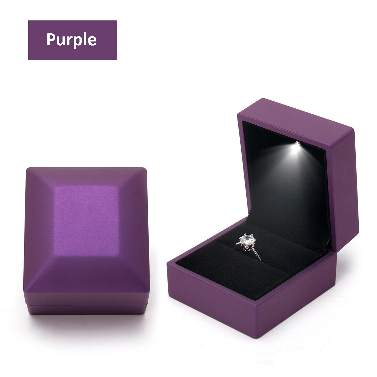 Crown Jewelry Box With Lighted LED
