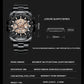 2025 Mens Quartz Watches Top Brand Luxury Stainless Steel Waterproof Hollow Out Blue Big Male Wristwatches Relogio Masculino