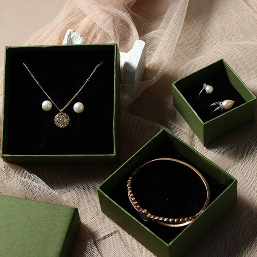 Exquisite Green Jewelery Packaging Box plus Handbag