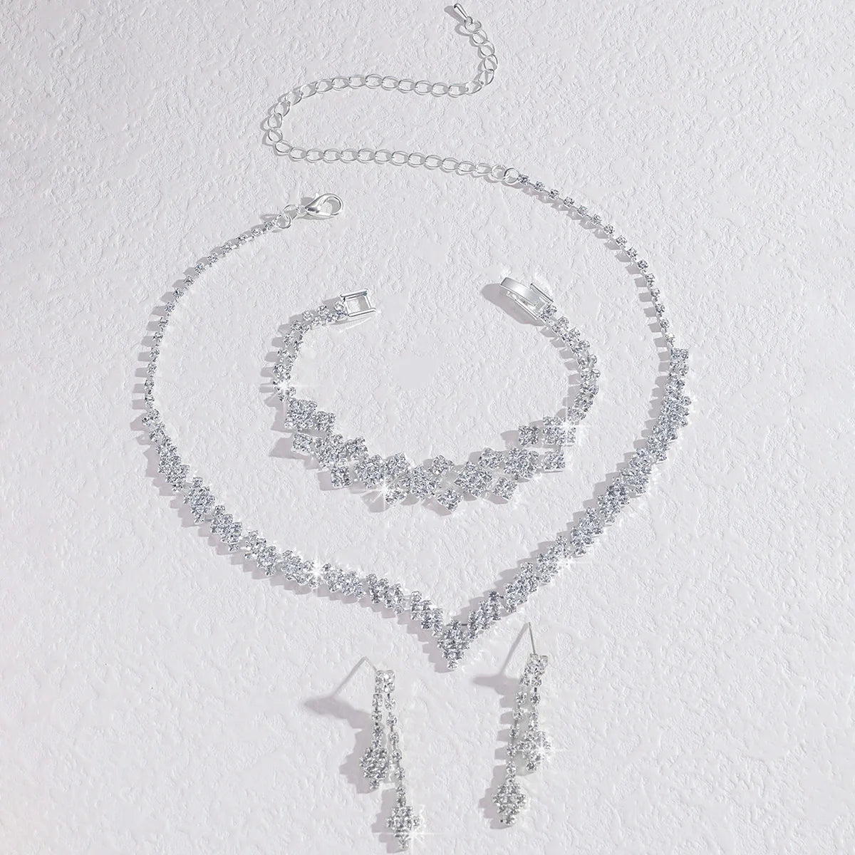 4/3 Pieces Of Wedding Season Women's Claw Chain Series Earrings, Necklaces, Bracelets, Jewelry Sets, Banquet And Holiday Gifts92