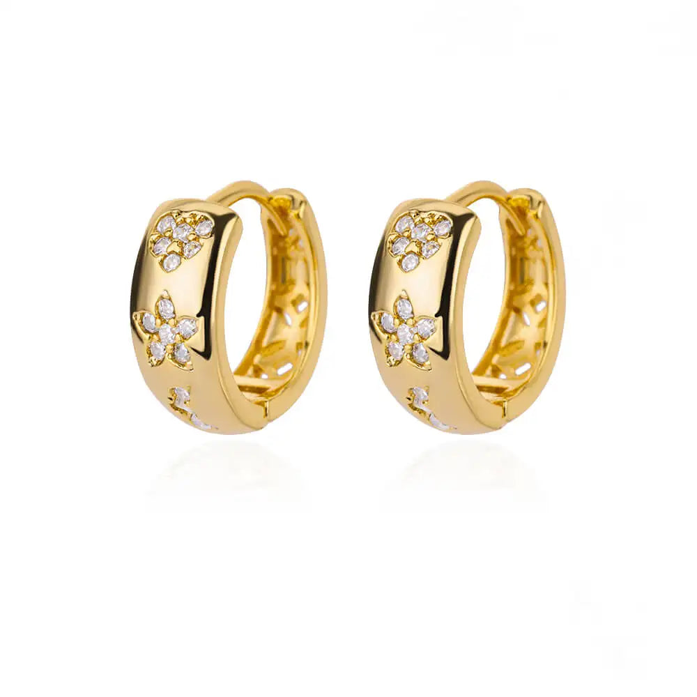 Stainless Steel Evil Eye Earrings for Women 2024 Trend Gold Color Round Circle Hoop Earrings Luxury Wedding Jewelry aretes