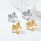 2PC Women's Fashion Trendy Stainless Steel Flower Earrings Outdoor Travel Carnival Party Festival Dressing Gifts