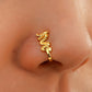Zenat Vintage Gold Dragon Butterfly Faux Nose Ring Jewelry
