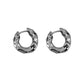 New Hot Sell Trendy 925 Sterling Silver Circle Earrings for Women Real Silver Ear Hoop Earrings