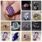 2025 New Purple Cubic Zirconia Ring with Sparkling Square Crystal, High End Women's Personalized Fashion Cocktail Party Jewelry