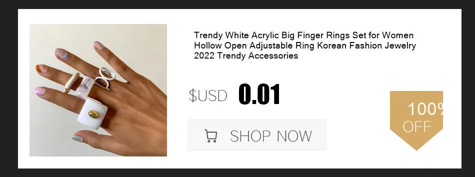 8 Pcs Chunky Open Smooth Surface Rings Set for Women Trendy Gold Color and Silver Color Mixed Finger Rings Accessories Fashion