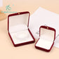 Flocking Gold Buckle Jewelry Box Red Velvet