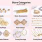 Trendy Earrings Accessories 18K Gold Plated Metal Round Earwires Earring Fasteners Hooks For DIY Women Ear Jewelry Making