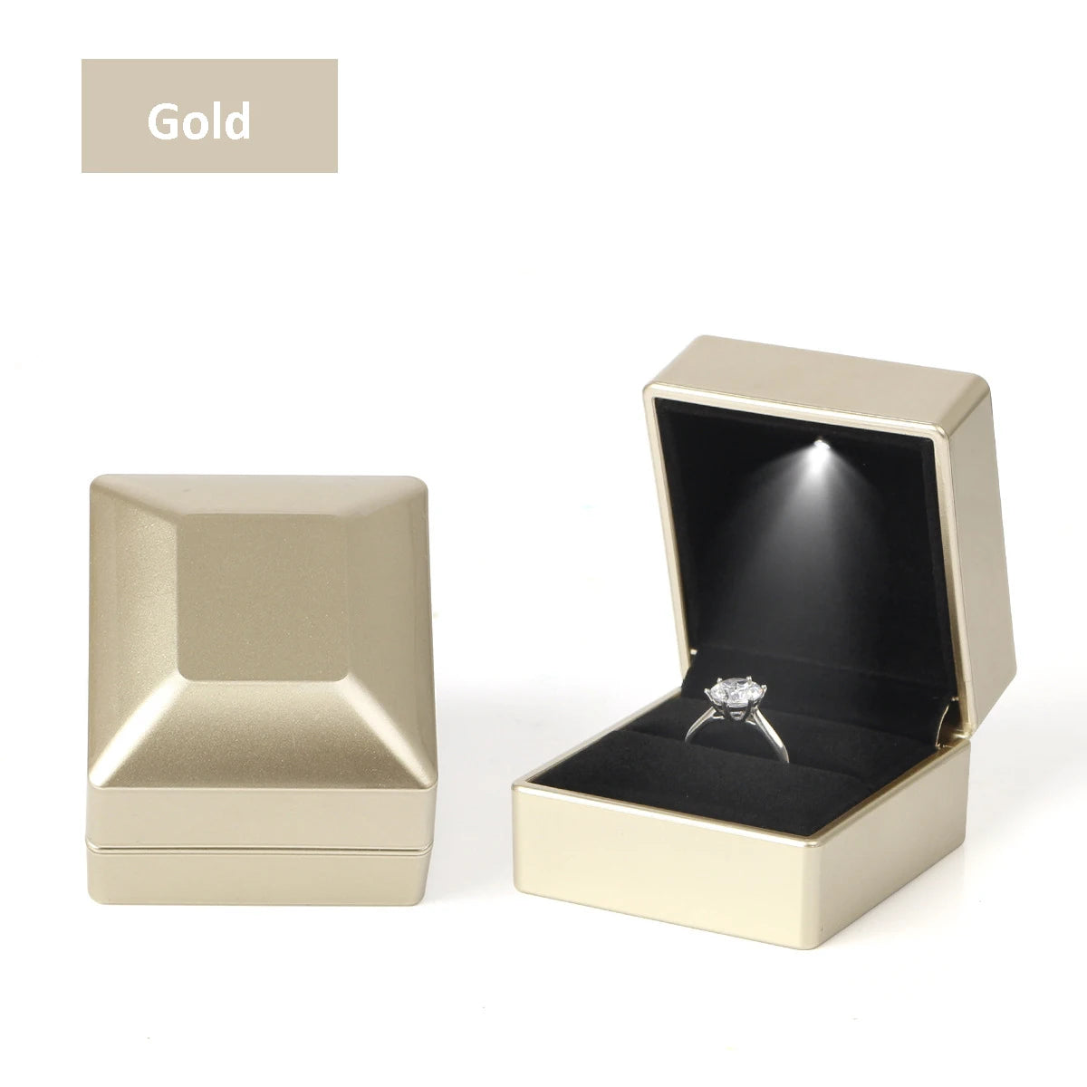 Crown Jewelry Box With Lighted LED