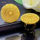 XUHUANG African Jewelry 24K Gold Color Large Women Rings Dubai Ethiopia Luxury Big Ring Suitable For Wedding And Party Gifts