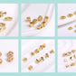 Trendy Earrings Accessories 18K Gold Plated Metal Round Earwires Earring Fasteners Hooks For DIY Women Ear Jewelry Making
