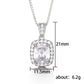 2025 Gorgeous White/Green/Purple/Pink Cubic Zirconia Women Necklace Simple and Elegant Design Female Wedding Trendy Jewelry