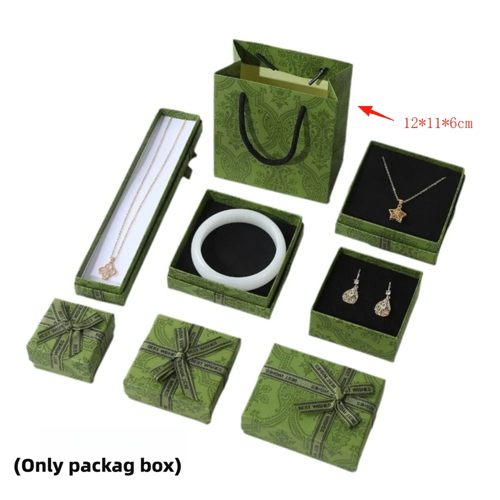 Elegant Bow Gift Box Matcha Green Paper Box