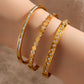 Sexy and fashionable heart-shaped stainless steel bracelets suitable for women's parties and banquets fashion jewelry